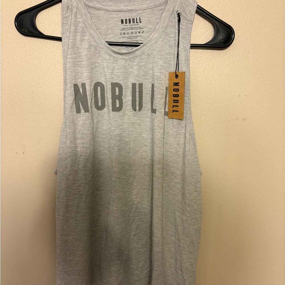 NOBULL Gray Graphic Tank Top